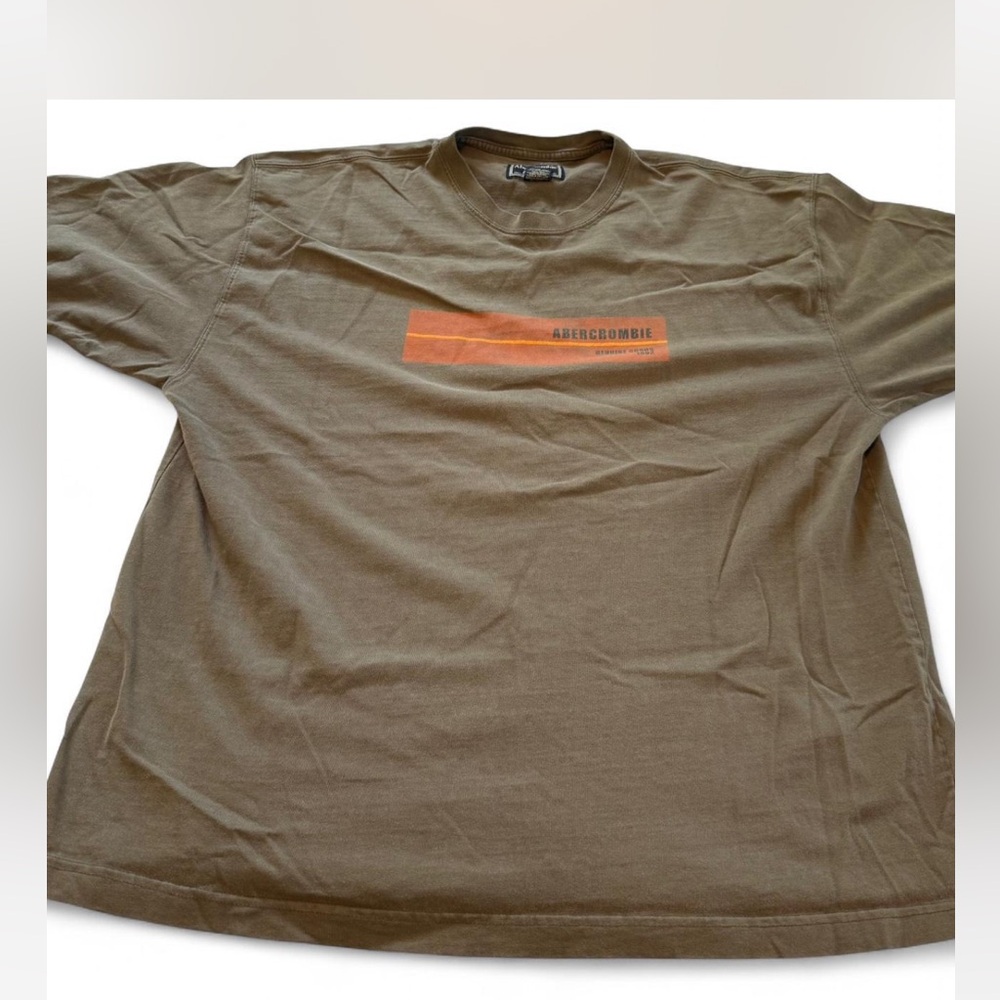 Men’s Vintage Abercrombie & Fitch olive green Graphic Tee size XL